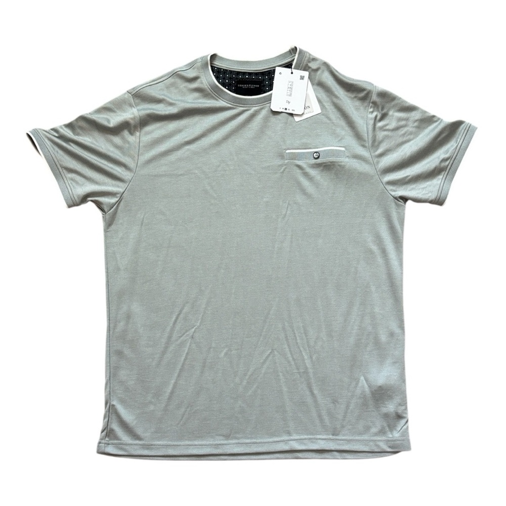 Denim & Flower Light Gray Short Sleeve Tee